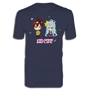 No Game No Life Chibi Sora & Shiro Men's Screen Print T-Shirt M