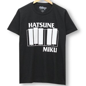 Hatsune Miku Flag Black T-Shirt XL