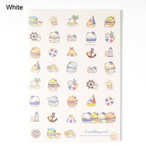 Sumikko Gurashi Maritime A5-Size Notebooks White