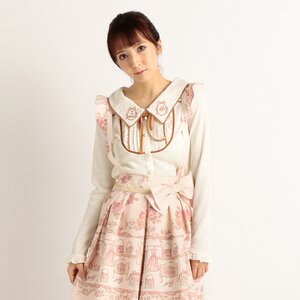 LIZ LISA Dream Wardrobe Pattern Jumper Skirt White