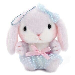 Pote Usa Loppy Tulle Rabbit Plush Collection (Ball Chain) Sumire-chan
