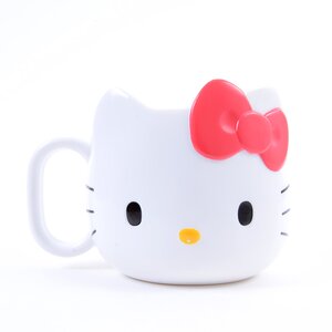 Hello Kitty Face Plastic Mug