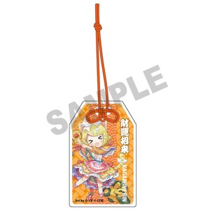 Hatsune Miku x Lucky Cat Omamori Charm-style Acrylic Tag Art by Rassu Kagamine Rin [Pre-order]