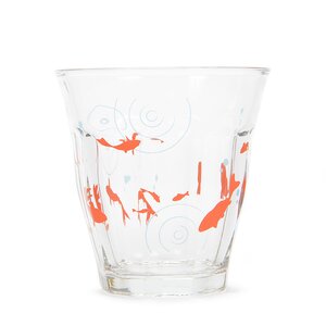 Aquatic Rimmed Glassware Goldfish & Whirlpools