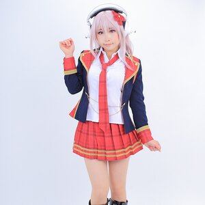 SoniComi Super Sonico Idol Cosplay Set (Ladies’) S