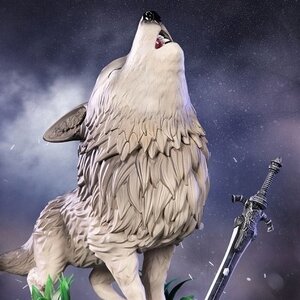 Dark Souls The Great Grey Wolf Sif: Standard Edition SD Statue