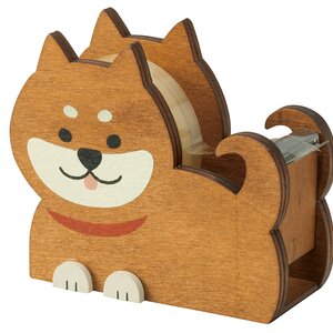 Wankoron Shiba Inu Tape Dispenser Red