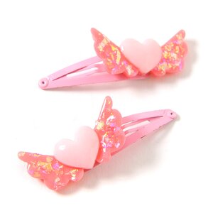 milklim Winged Heart Hairpin Red