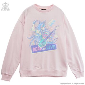 LISTEN FLAVOR Danganronpa Dead or Live Ibuki Mioda Sweatshirt Baby Pink