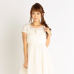 LIZ LISA Soft & Fluffy Bustier Dress White