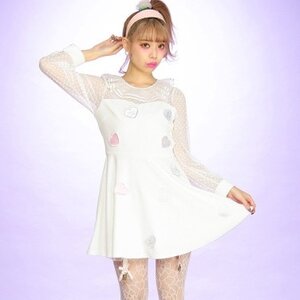 Swankiss Heart Candy Dress White