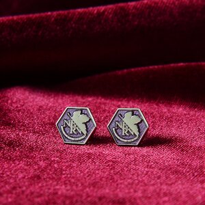 Evangelion x Swank NERV Earrings purple