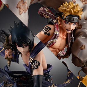 Precious G.E.M. Series Naruto Shippuden Naruto Uzumaki Wind God & Sasuke Uchiha Thunder God Set