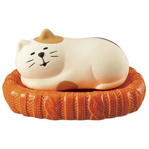 concombre Animal Shittori Pot Humidifier Collection Sleeping Calico Cat