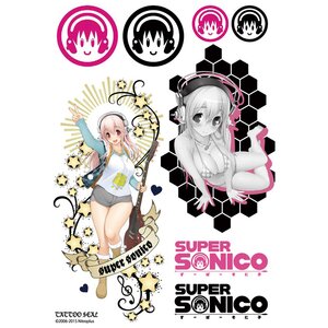 Super Sonico Tattoo Stickers