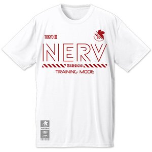 Evangelion NERV Training Quick Drying White T-Shirt M