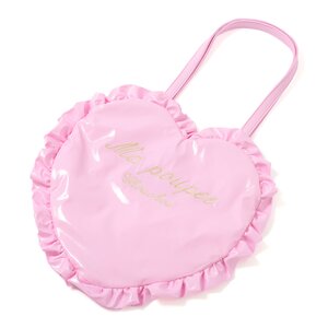 FLAPPER Heart Ruffle Tote Pink