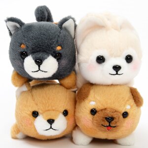 Mameshiba San Kyodai Deshi to Nesoberi Vol. 2 Dog Plush Collection (Ball Chain) Complete Set + Mini Plushie