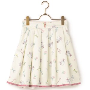 LIZ LISA Cat in Cup Skirt White