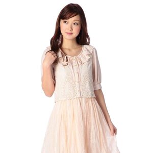 LIZ LISA Shirt & Skirt Effect Dress Pink