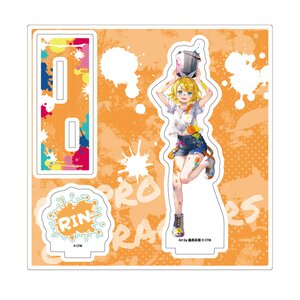 Piapro Characters Acrylic Stand Plate Kagamine Rin: Paint Ver. [Pre-order]
