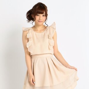 LIZ LISA Simple Gingham Dress White