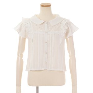 LIZ LISA Ruffle Shirt White
