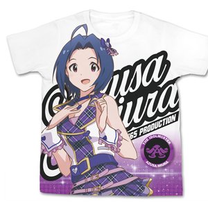THE IDOLM@STER One For All Azusa Miura Full-Color White T-Shirt L