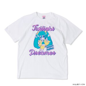 Hatsune Miku Twilight Dreamer Neon White T-Shirt S