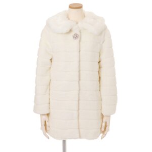 LIZ LISA Layered Fur Coat White