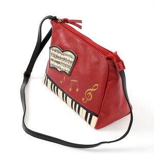 At Collection Piano Shoulder Bag Red