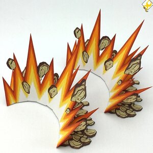 Pepatama Papercraft Explosion Effect Set A Anime Ver.