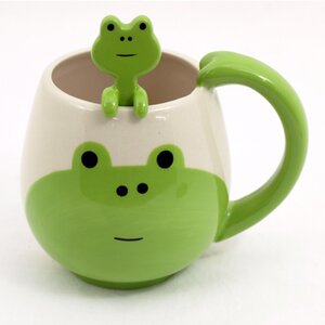 concombre Manmaru Mug & Spoon Set Frog