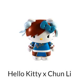 Sanrio x Street Fighter Key Chains Hello Kitty x Chun Li