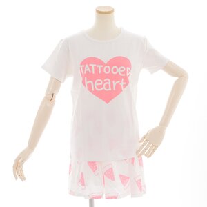milklim Heart & Watermelons Coordinate Set White