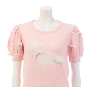 Swankiss Rabbit Knit Shirts Pink