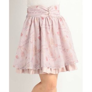 LIZ LISA Ballerina Print Skirt Pink