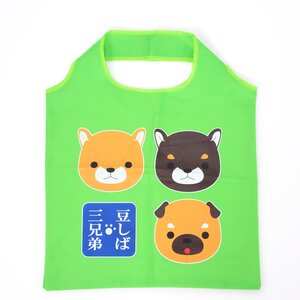 Mameshiba San Kyodai & Hige Manjyu Dog & Cat Eco Bag Mameshiba San Kyodai