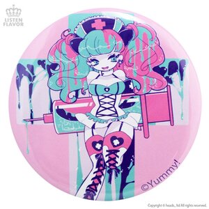 LISTEN FLAVOR x Yummy! Injection Nurse-chan Collab Pin Badge