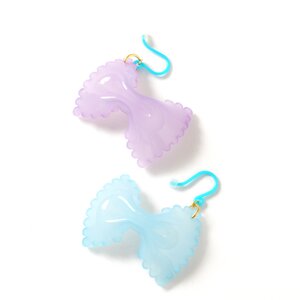 Colorful Farfalle Earrings 1 Blue & Lavender