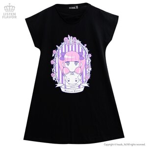 LISTEN FLAVOR 2017 Menhera-chan Collaboration Vol. 2: Neck Cross Cutsew Black