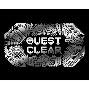 Monster Hunter XX Maki-e Sticker Quest Clear