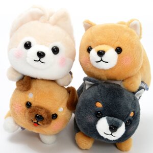 Mameshiba San Kyodai Deshi to Nesoberi Vol. 2 Dog Plush Collection (Standard) Complete Set + Mini Plushie