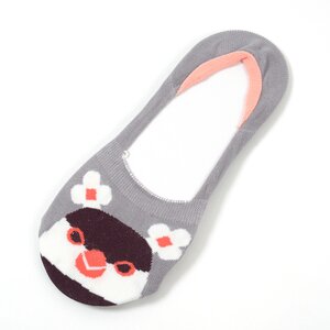 KOTORITACHI Java Sparrow Low-Cut Socks Gray