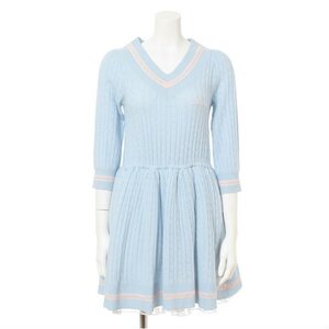 Swankiss School Knit Dresses Sax