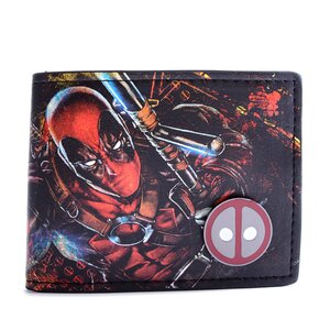 Marvel Deadpool Bi-Fold Wallet with Metal Badge