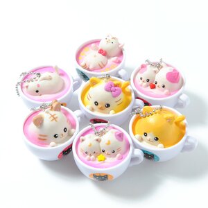 Latte Kitten Coffee New Flavor 2nd Cup (Ball Chain) Set of 7
