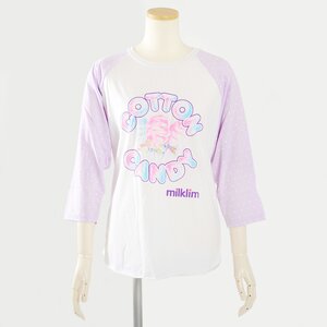milklim Cotton Candy Long Sleeve Shirt White x Lavender