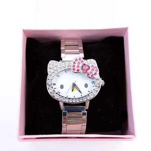 Hello Kitty Rhinestone Face Wristwatch