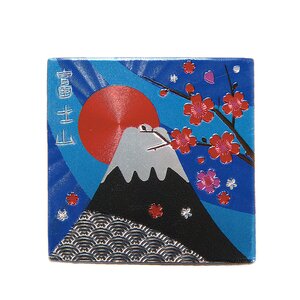 Souvenir Japan Diecut Magnet Collection Sunset Over Mt. Fuji 03